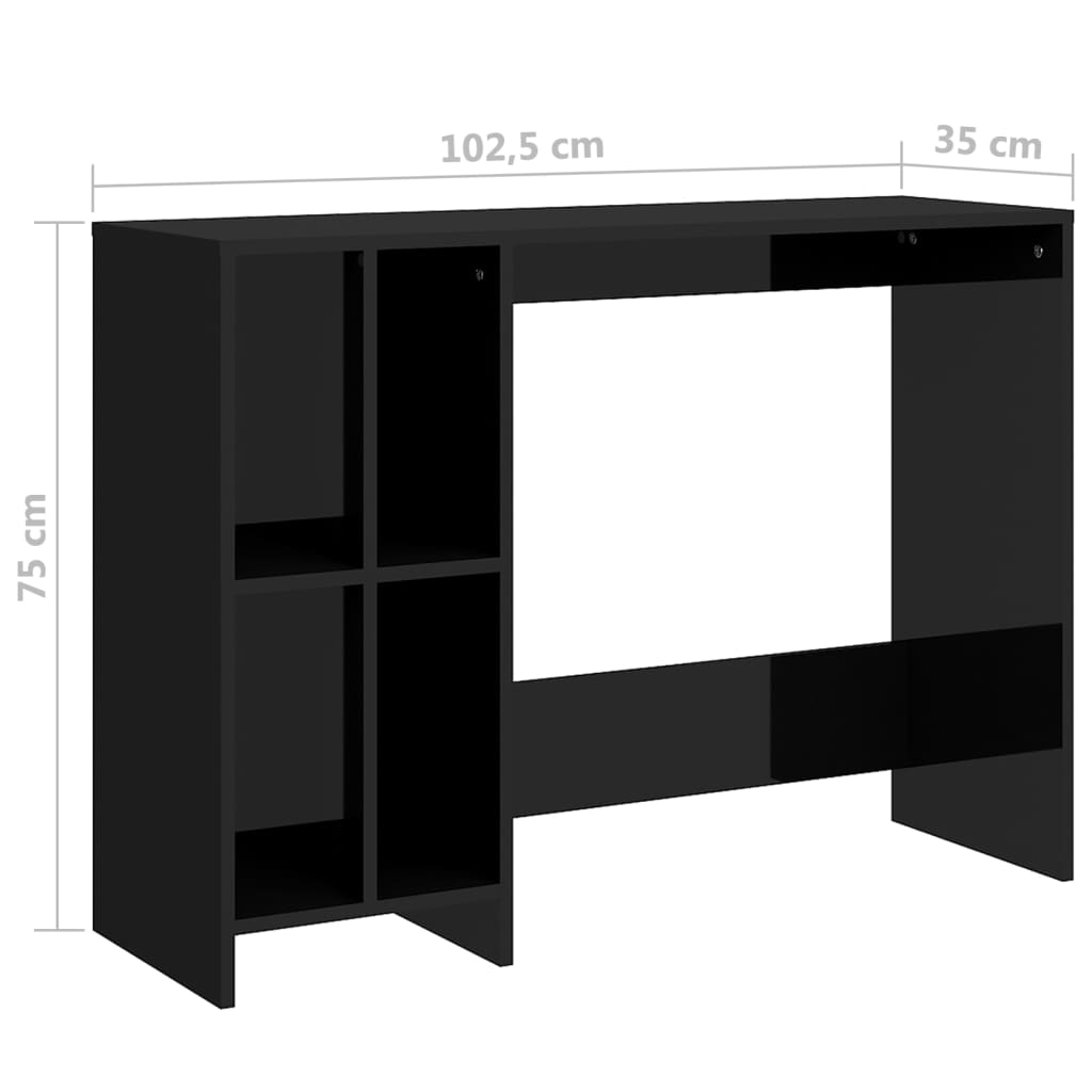 Bureau 102,5x35x75 cm bewerkt hout