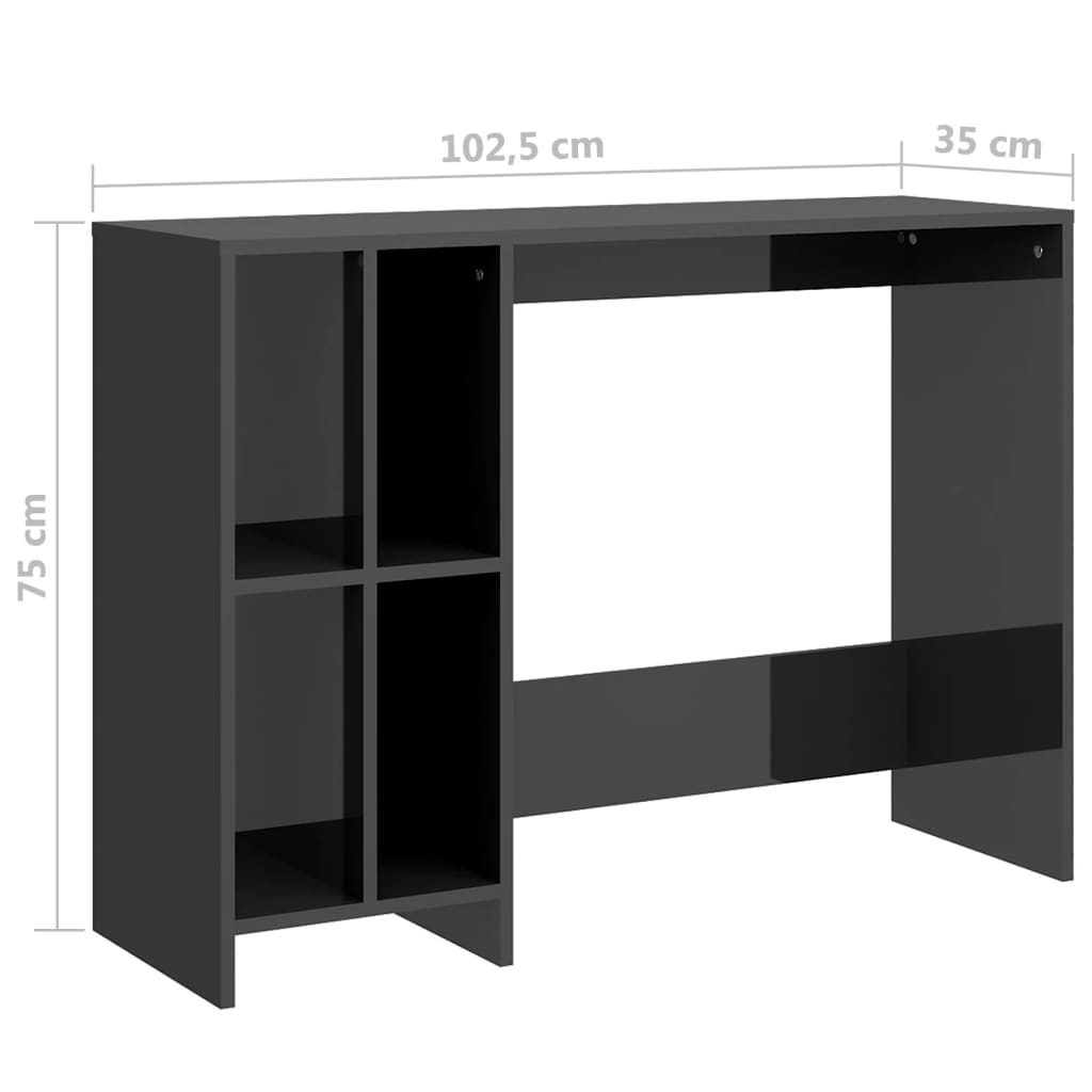 Bureau 102,5x35x75 cm bewerkt hout