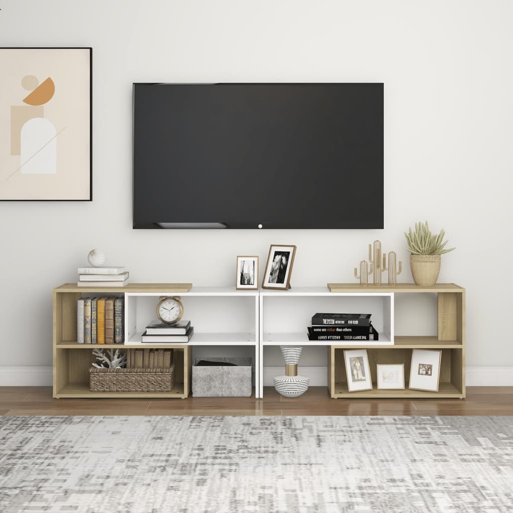 Tv-meubel 149x30x52 cm bewerkt hout