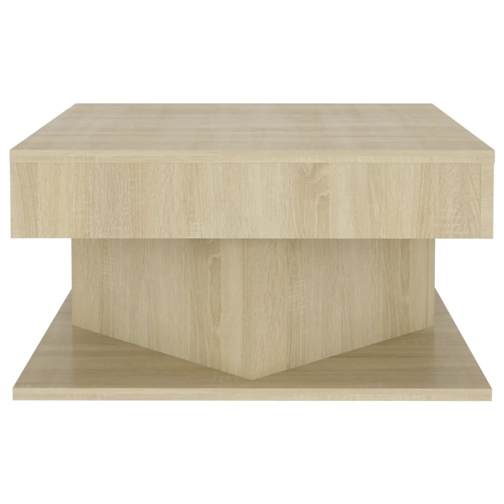 Salontafel 57x57x30 cm bewerkt hout