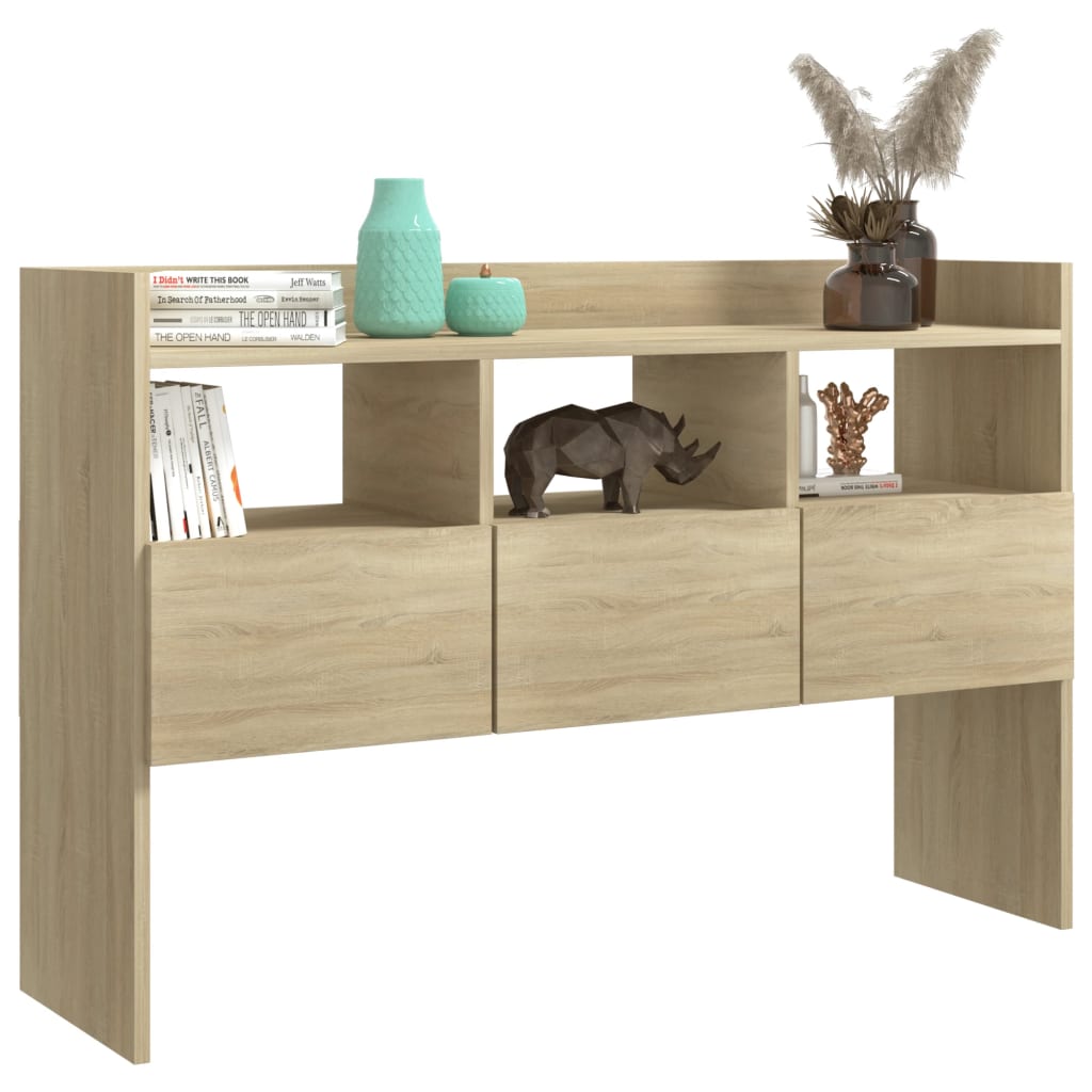 Dressoir 105x30x70 cm bewerkt hout eikenkleurig