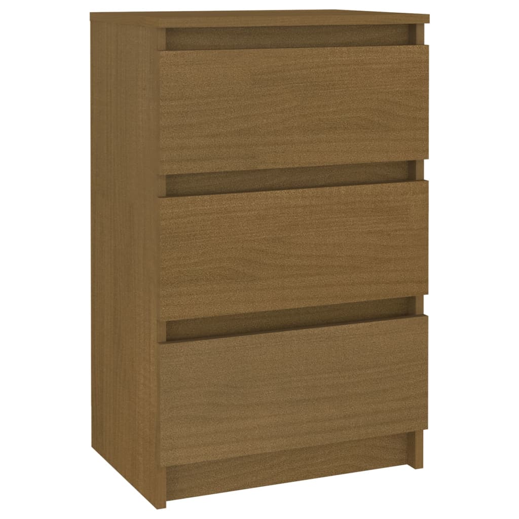 Nachtkastjes 2 st 40x29,5x64 cm massief grenenhout