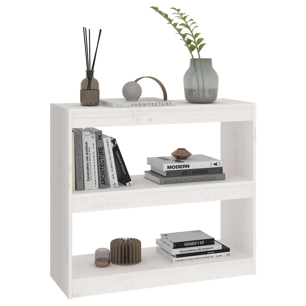 Boekenkast/kamerscherm 80x30x103,5 cm massief grenenhout