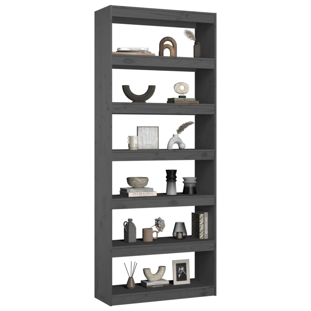 Boekenkast/kamerscherm 80x30x103,5 cm massief grenenhout