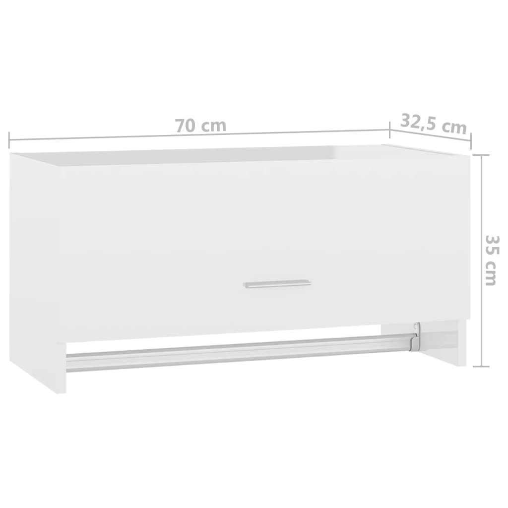 Kledingkast 70x32,5x35 cm bewerkt hout