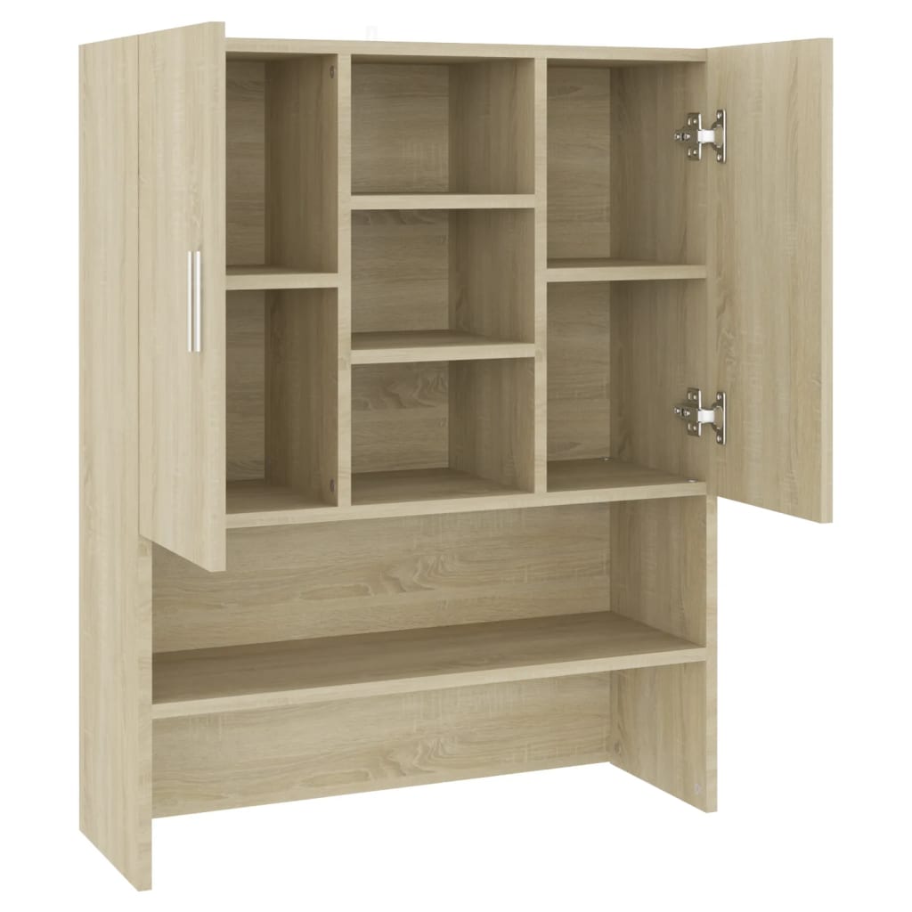 Wasmachinekast 70,5x25,5x90 cm oud houtkleurig