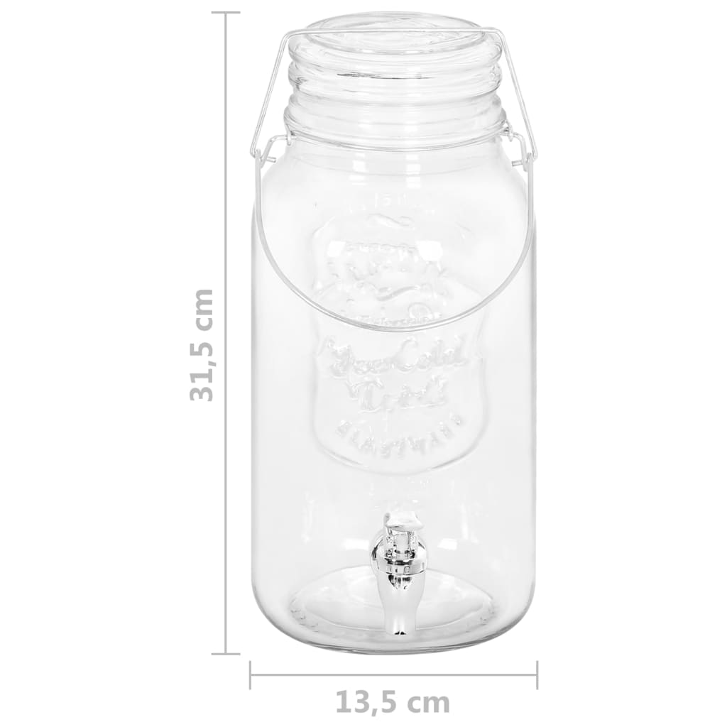 Drankdispenser 8050 ml glas