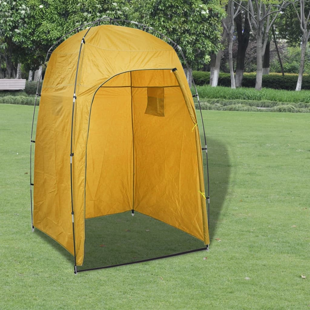 Kampeertoilet met tent draagbaar 10 + 10 L