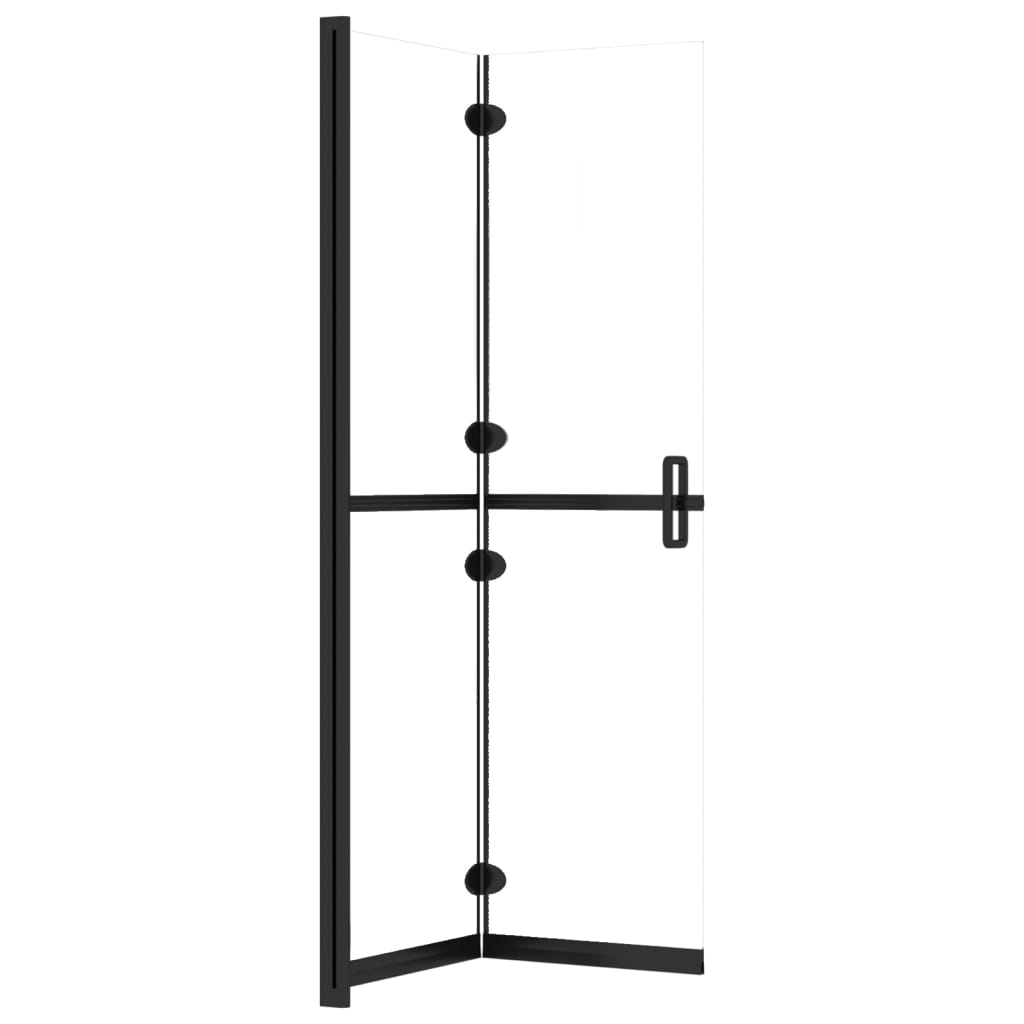 Inloopdouchewand inklapbaar 100x190 cm ESG-glas transparant