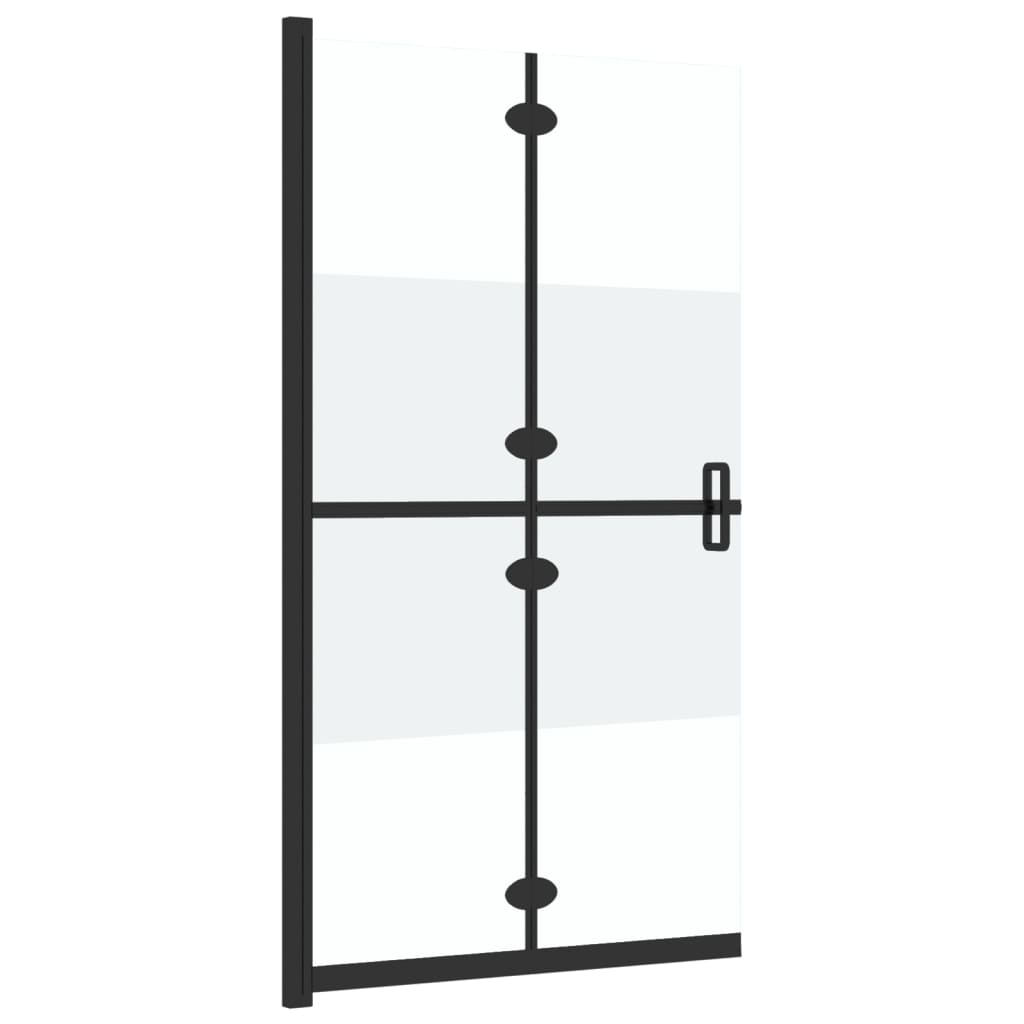 Inloopdouchewand inklapbaar 80x190 cm ESG-glas mat