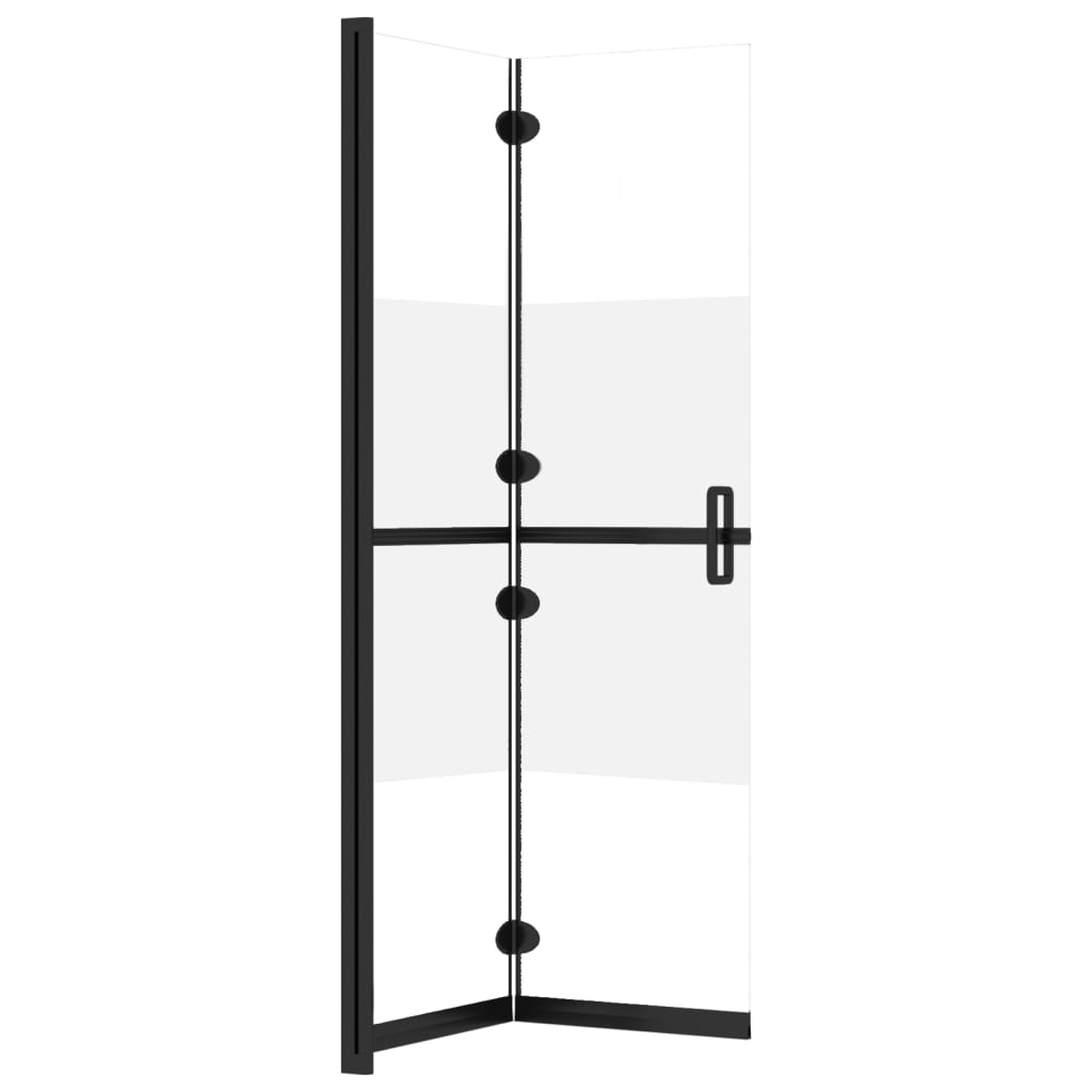 Inloopdouchewand inklapbaar 100x190 cm ESG-glas transparant