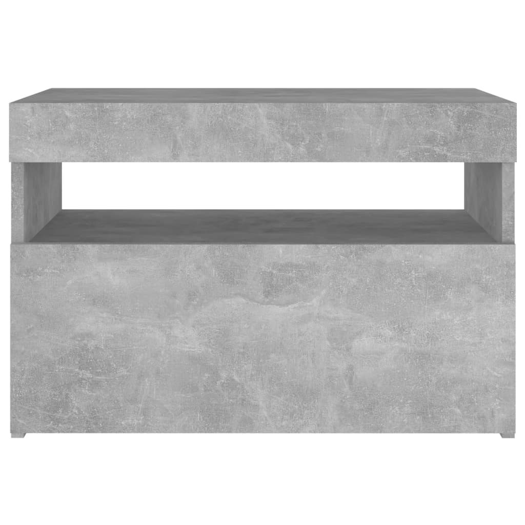 Nachtkastjes 2 st LED-verlichting 60x35x40 cm eikenkleur