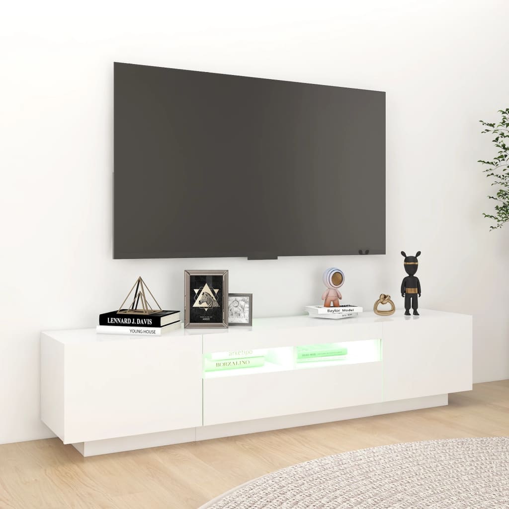 Tv-meubel met LED-verlichting 180x35x40 cm