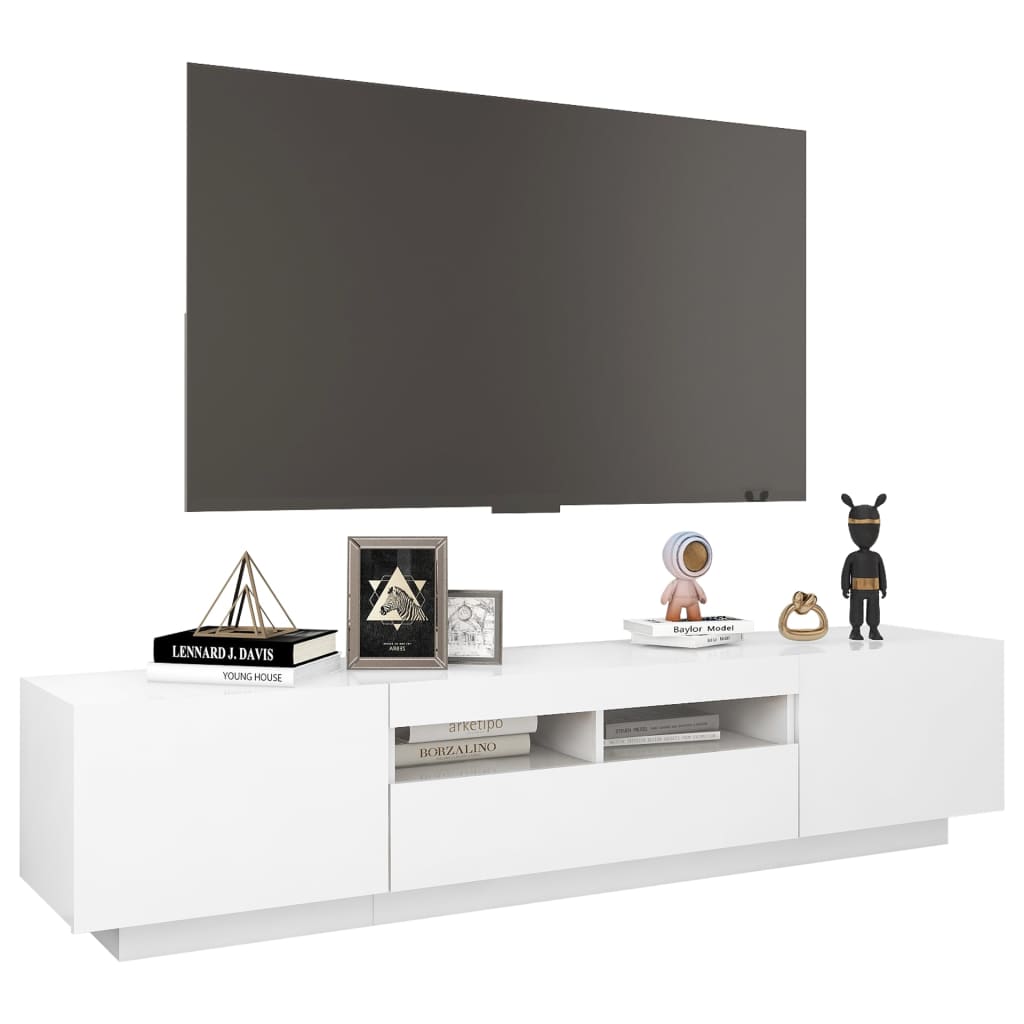 Tv-meubel met LED-verlichting 180x35x40 cm