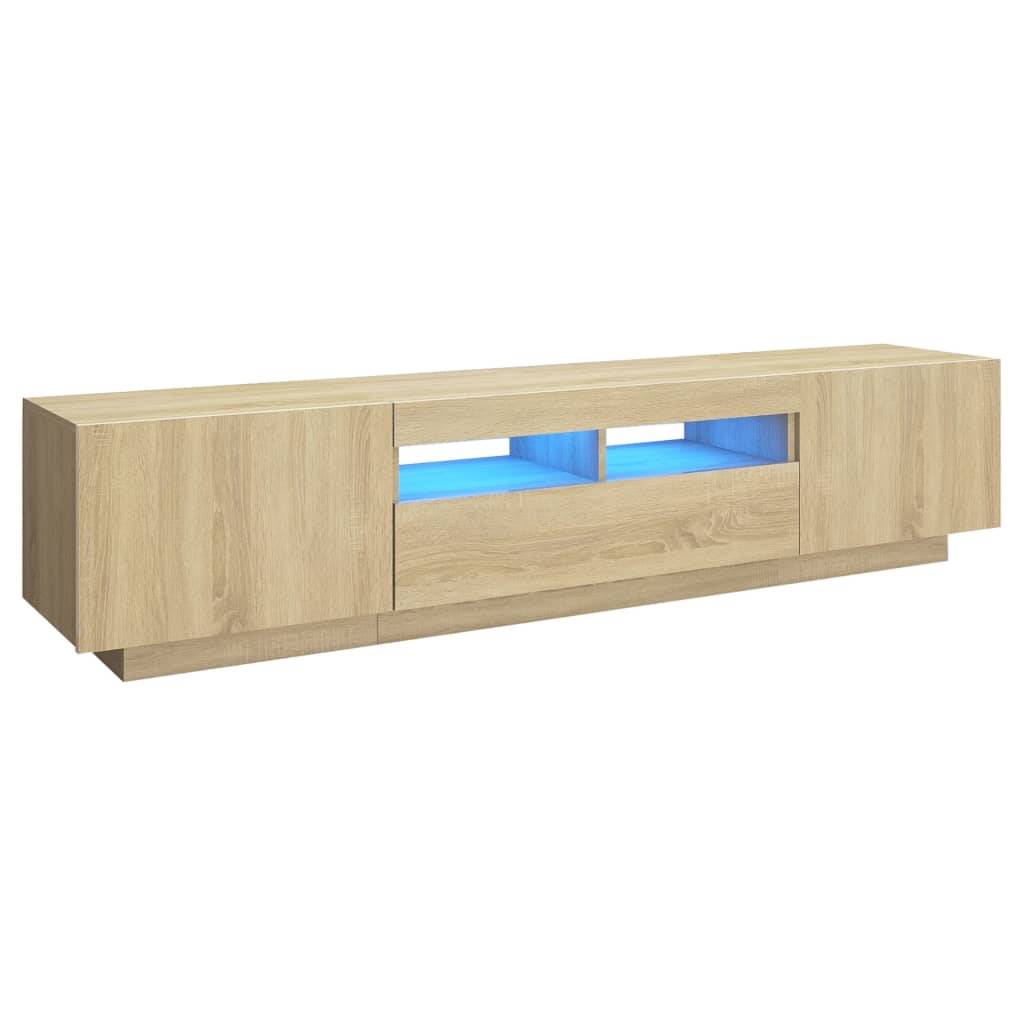 Tv-meubel met LED-verlichting 180x35x40 cm