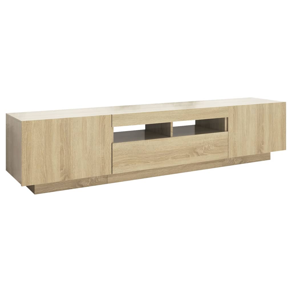 Tv-meubel met LED-verlichting 180x35x40 cm