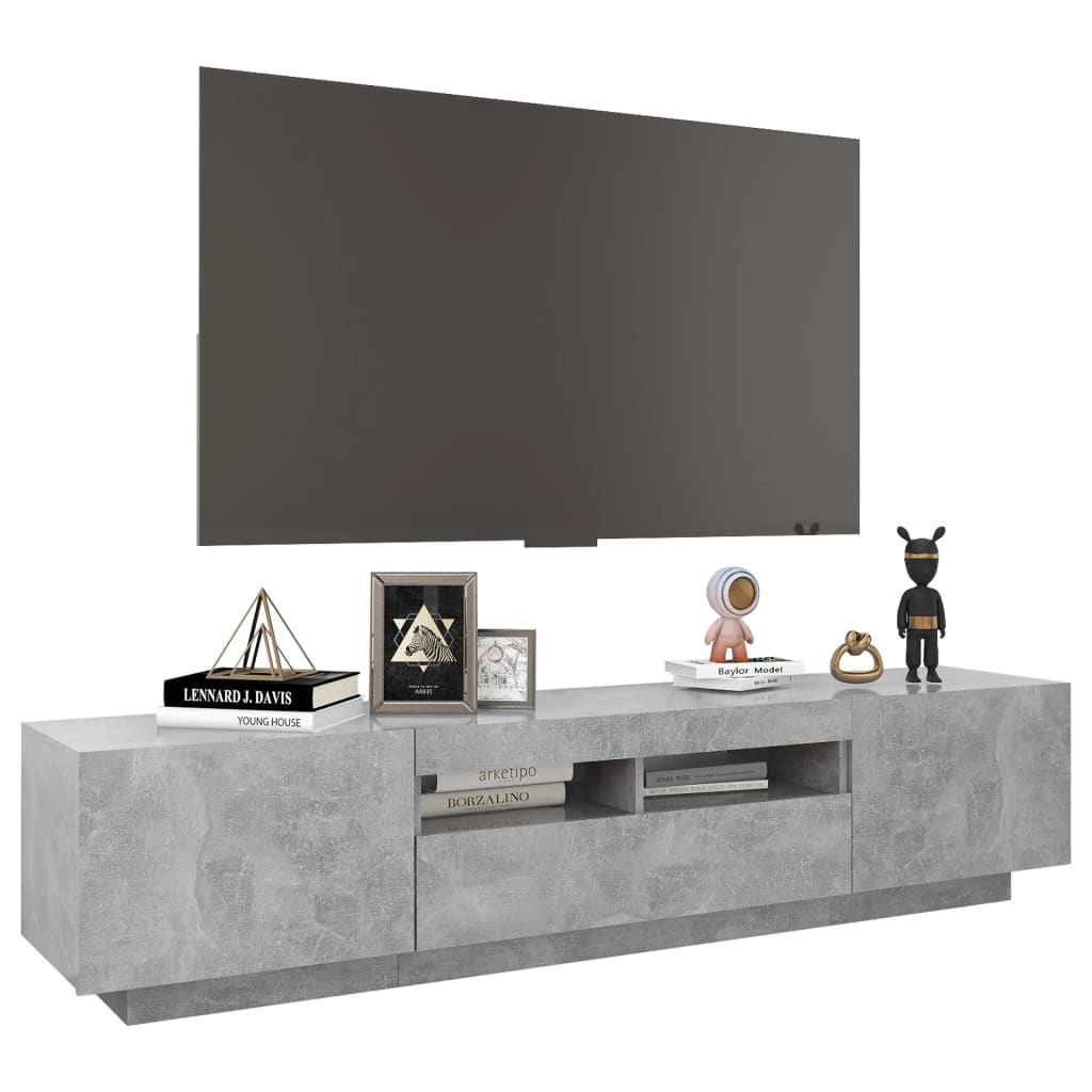 Tv-meubel met LED-verlichting 180x35x40 cm