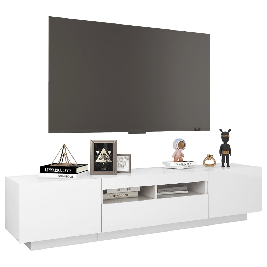 Tv-meubel met LED-verlichting 180x35x40 cm