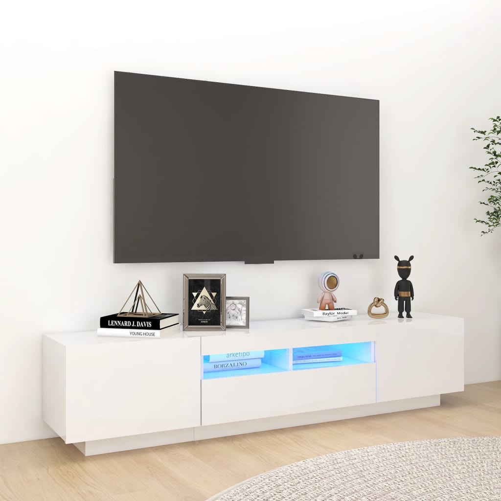 Tv-meubel met LED-verlichting 180x35x40 cm