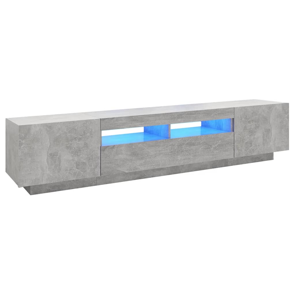 Tv-meubel met LED-verlichting 200x35x40 cm