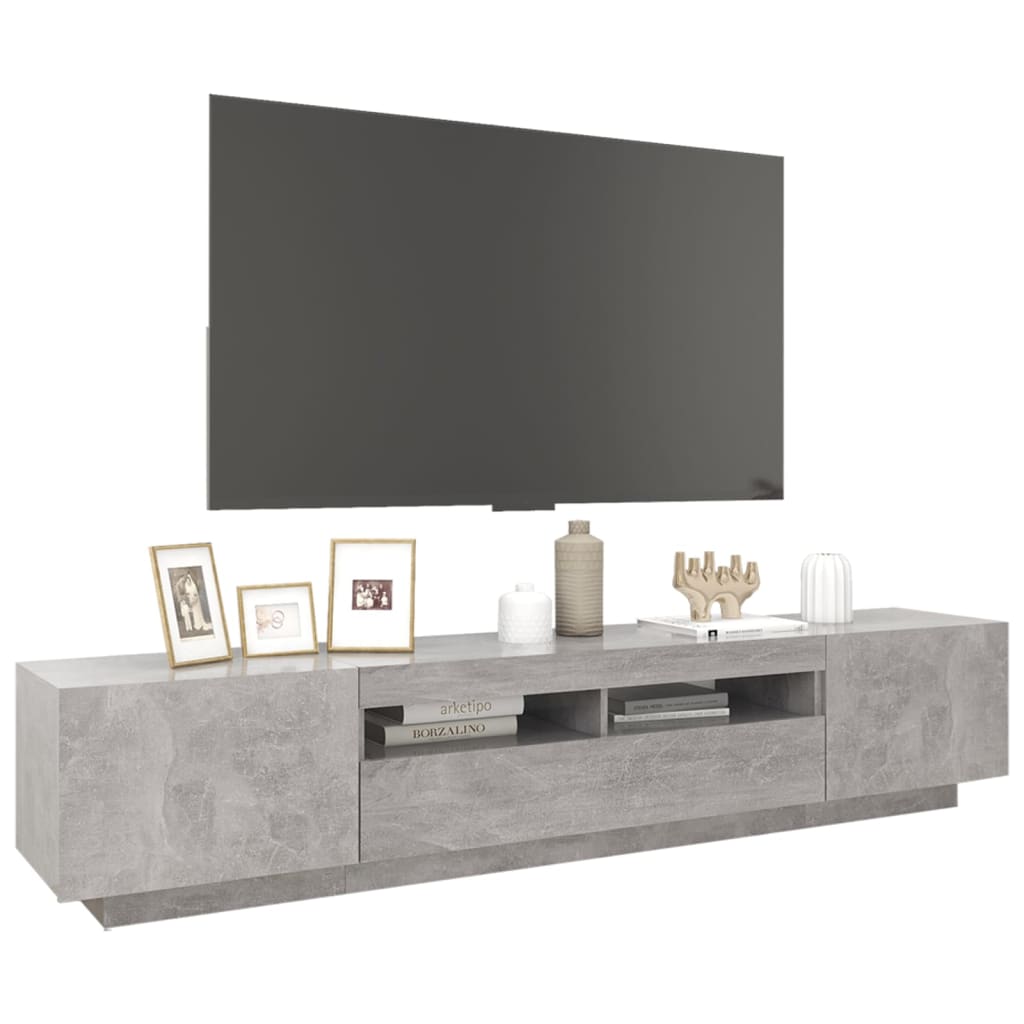 Tv-meubel met LED-verlichting 200x35x40 cm