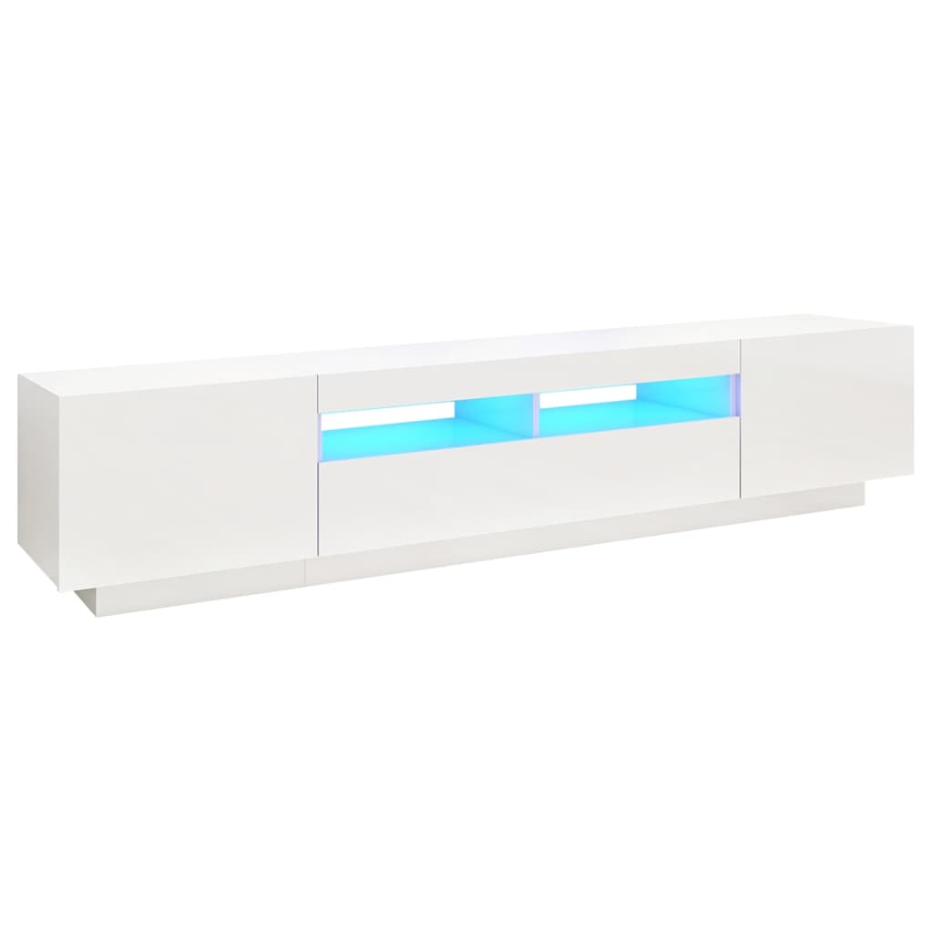 Tv-meubel met LED-verlichting 200x35x40 cm