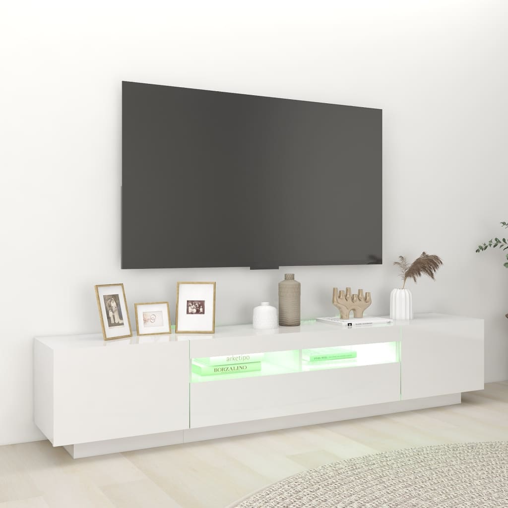 Tv-meubel met LED-verlichting 200x35x40 cm