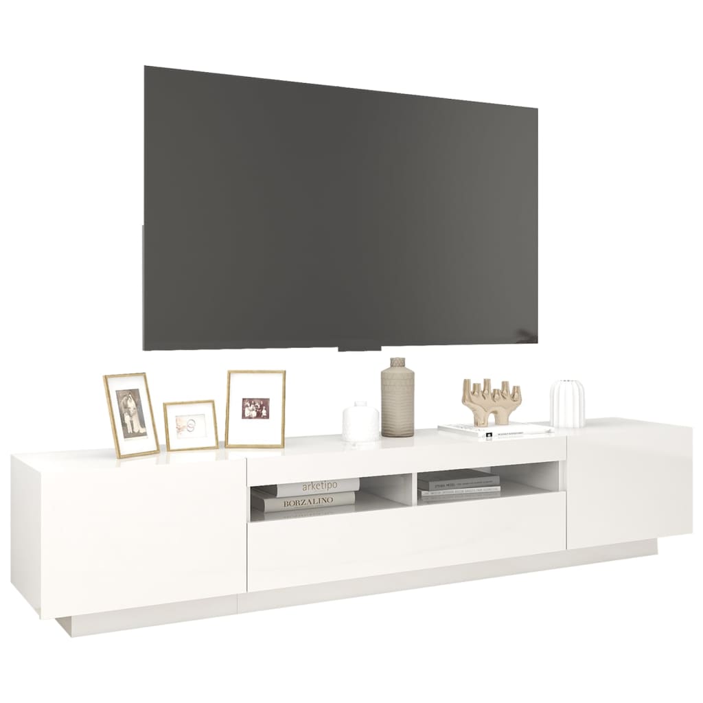 Tv-meubel met LED-verlichting 200x35x40 cm