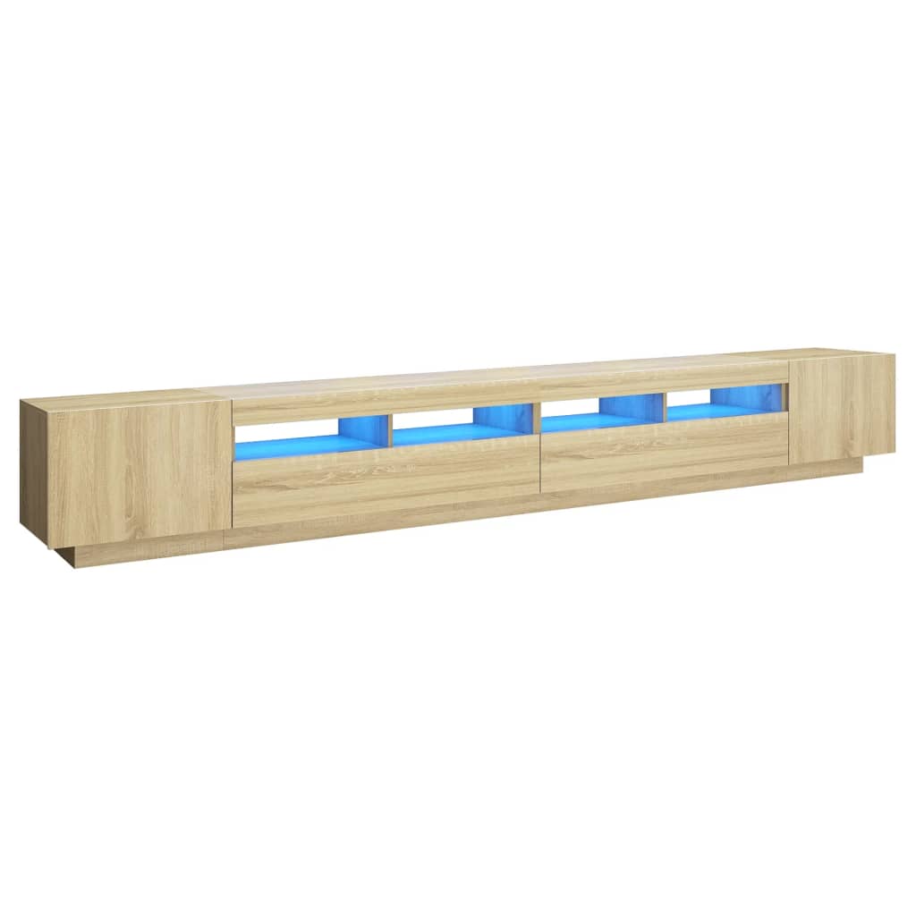 Tv-meubel met LED-verlichting 300x35x40 cm