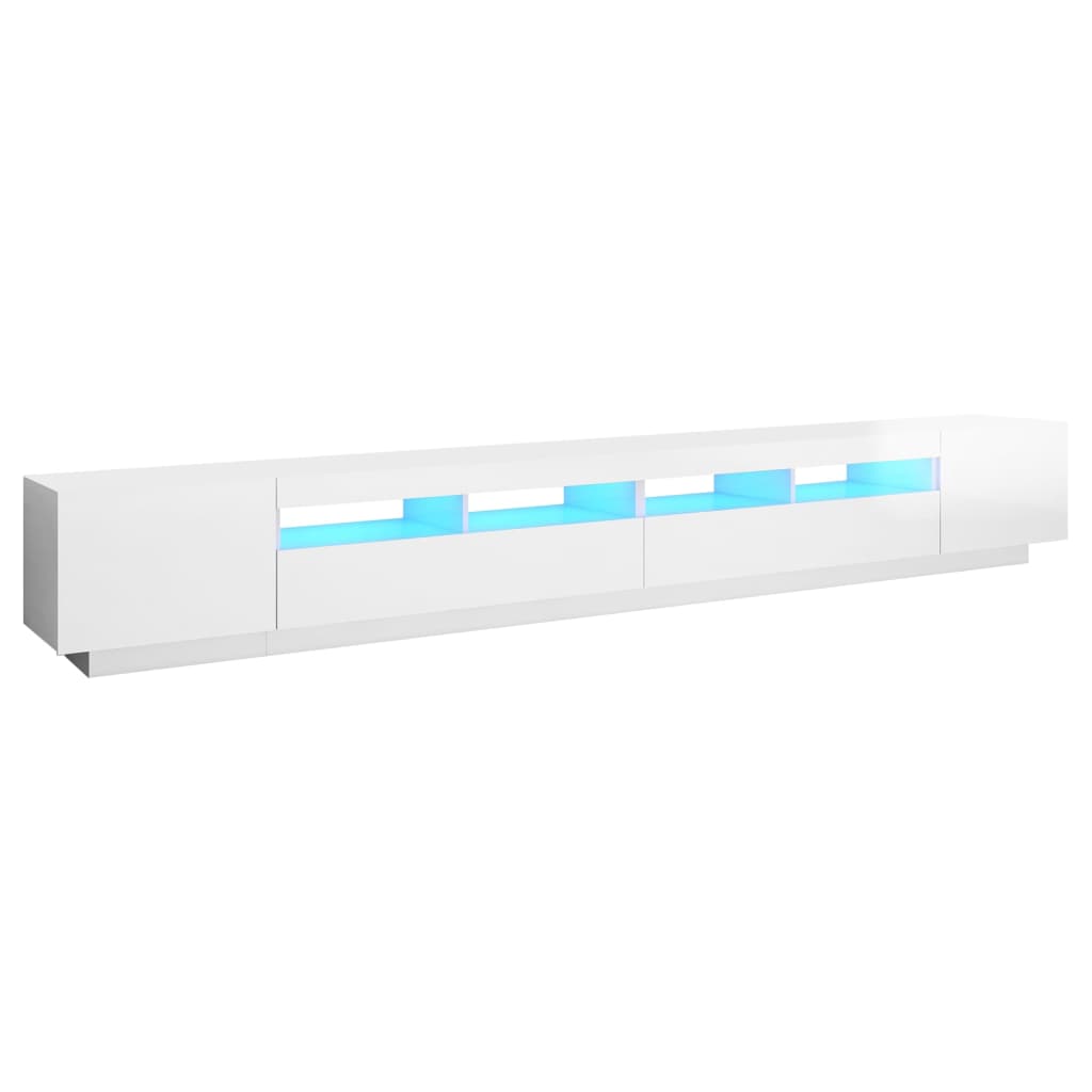 Tv-meubel met LED-verlichting 300x35x40 cm