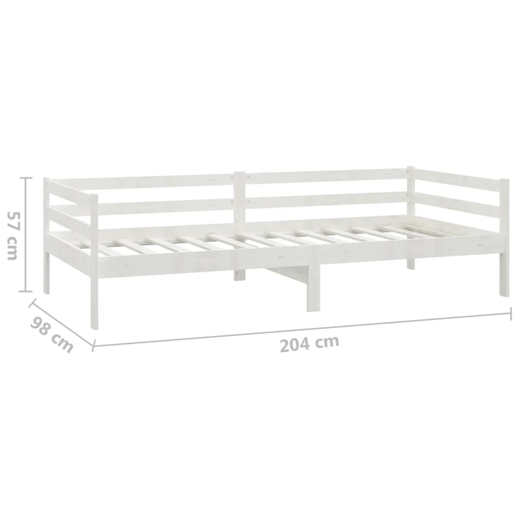 Slaapbank massief grenenhout 90x200 cm