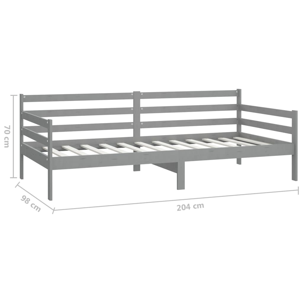 Bedbank massief grenenhout 90x200 cm