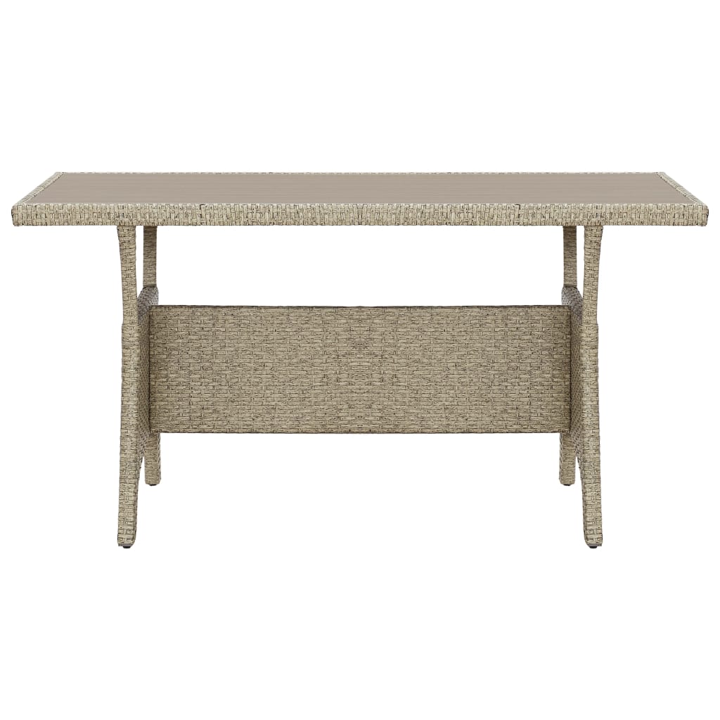 Tuintafel 120x70x66 cm poly rattan