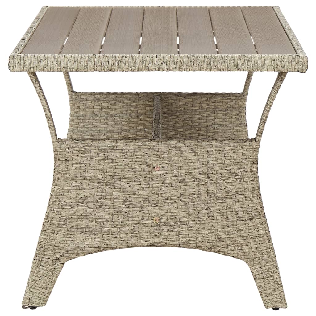 Tuintafel 120x70x66 cm poly rattan