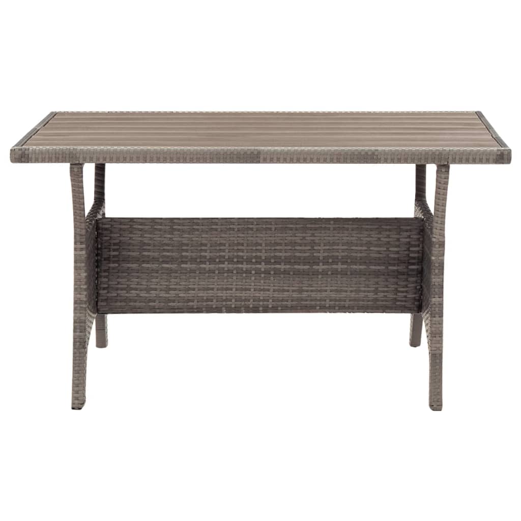 Tuintafel 120x70x66 cm poly rattan