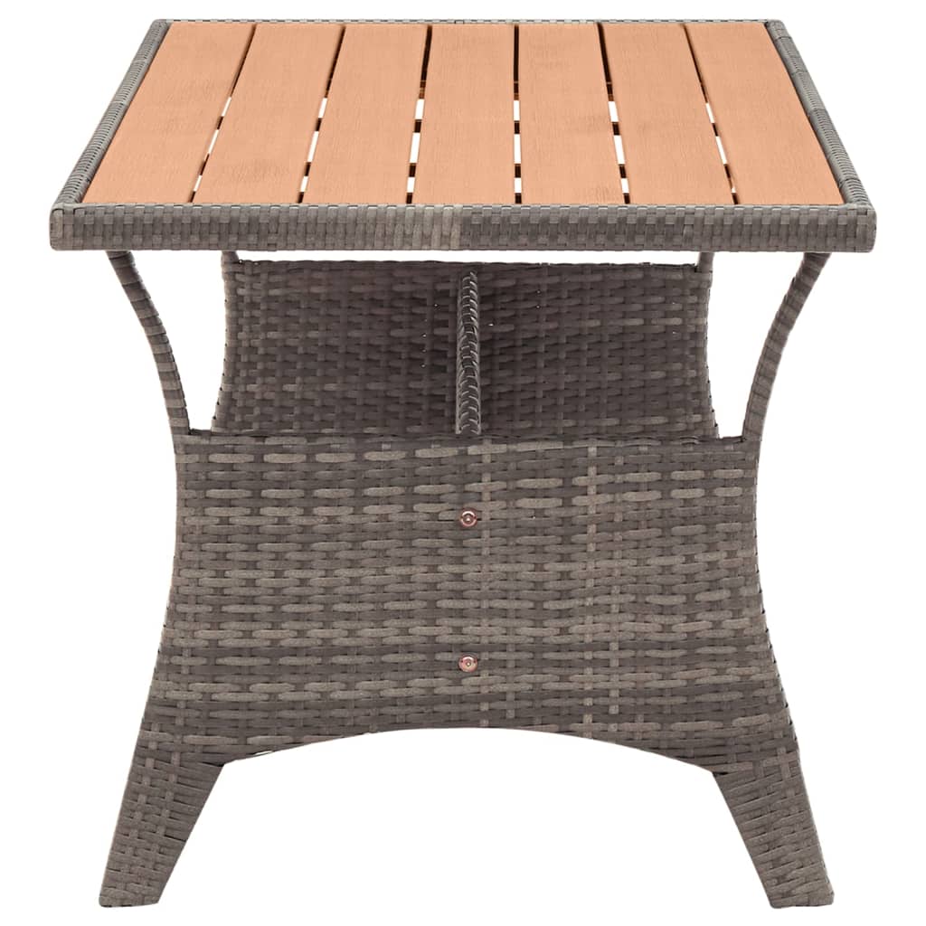 Tuintafel 120x70x66 cm poly rattan