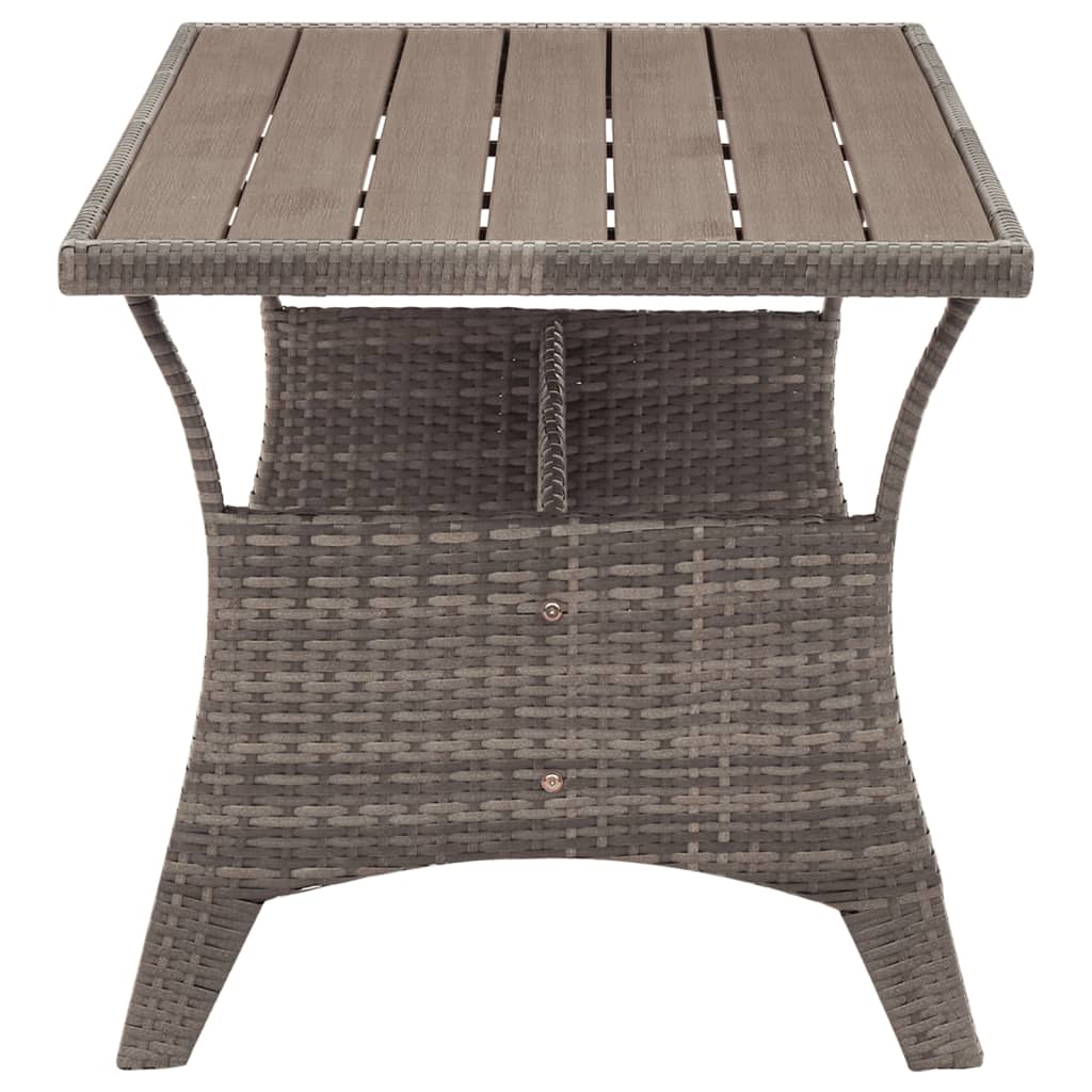 Tuintafel 120x70x66 cm poly rattan