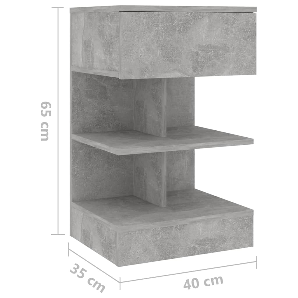 Nachtkastjes 2 st 40x35x65 cm bewerkt hout