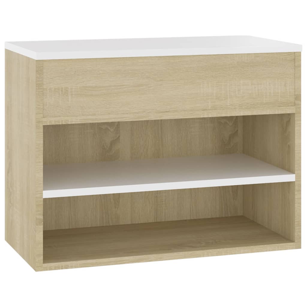 Schoenenbank 60x30x45 cm bewerkt hout