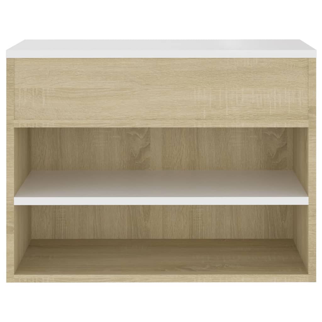 Schoenenbank 60x30x45 cm bewerkt hout