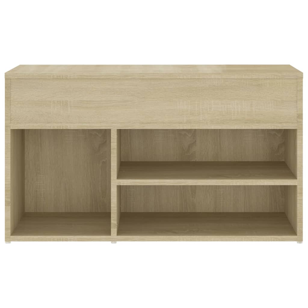 Schoenenbank 80x30x45 cm bewerkt hout