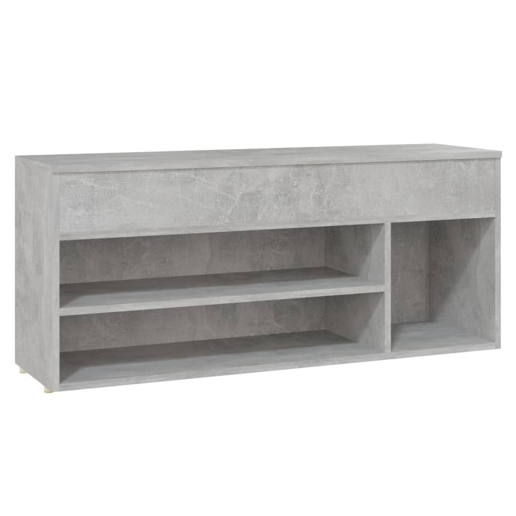 Schoenenbank 105x30x45 cm bewerkt hout eikenkleurig