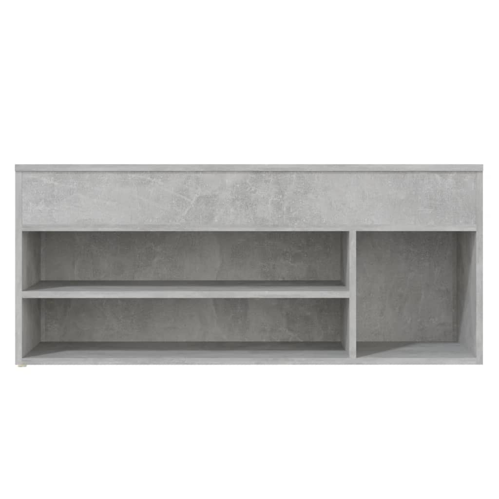 Schoenenbank 105x30x45 cm bewerkt hout eikenkleurig