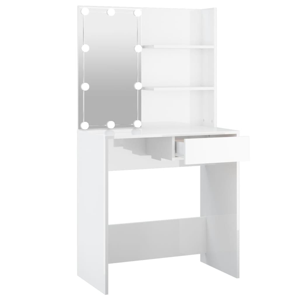 Kaptafel met LED-verlichting 74,5x40x141 cm