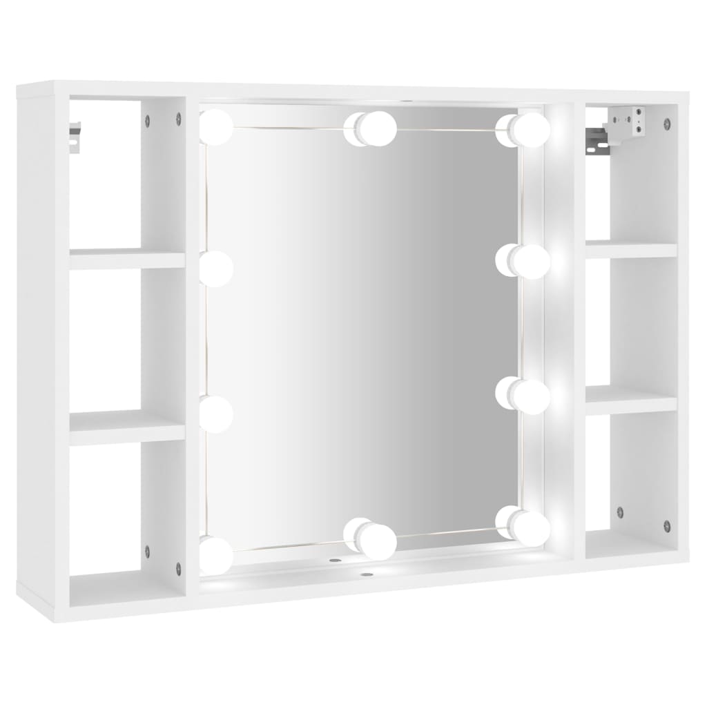 Spiegelkast met LED-verlichting 76x15x55 cm