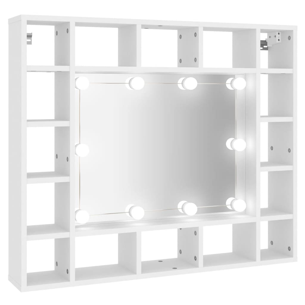 Spiegelkast met LED-verlichting 91x15x76,5 cm