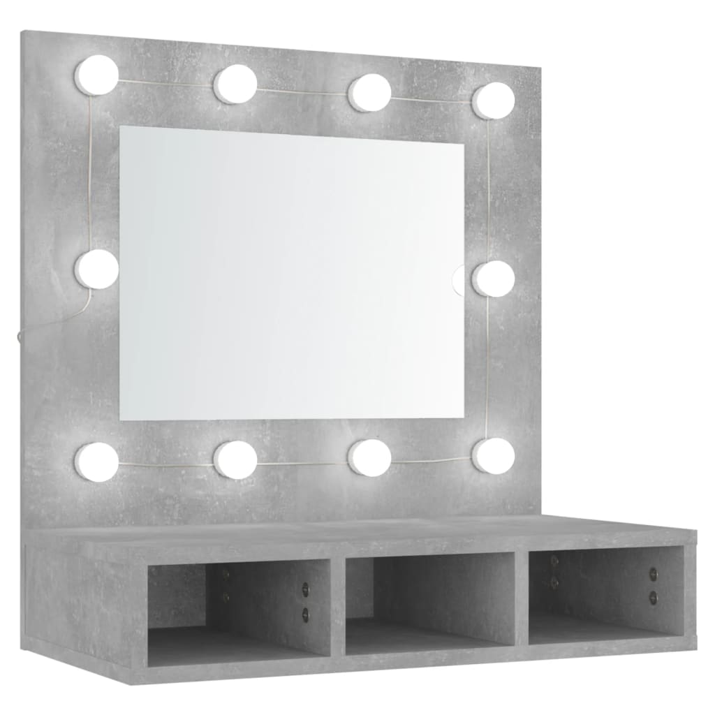 Spiegelkast met LED-verlichting 60x31,5x62 cm