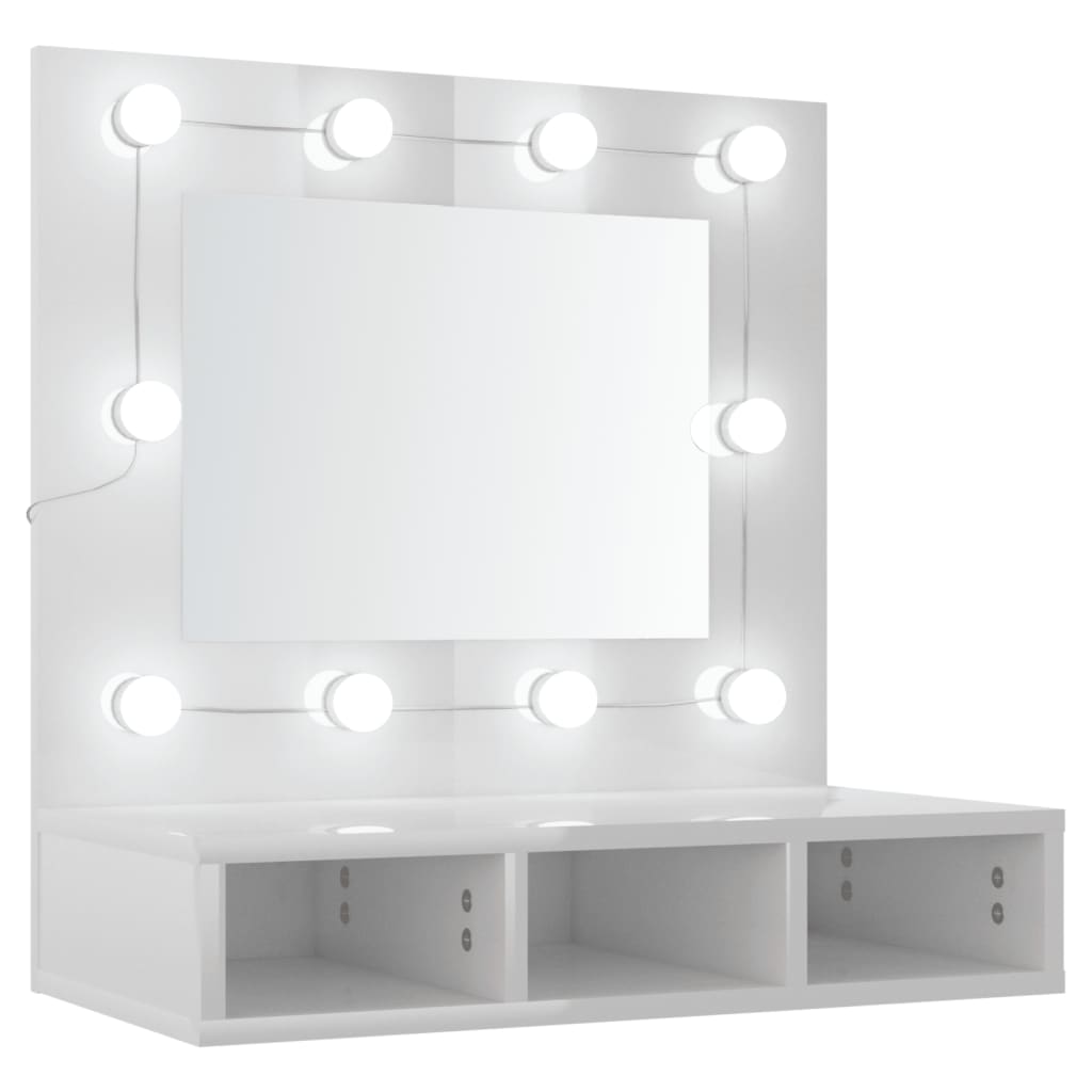 Spiegelkast met LED-verlichting 60x31,5x62 cm