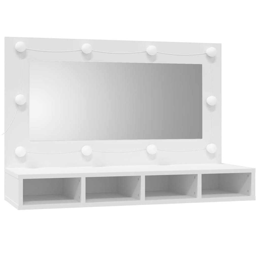 Spiegelkast met LED-verlichting 90x31,5x62 cm