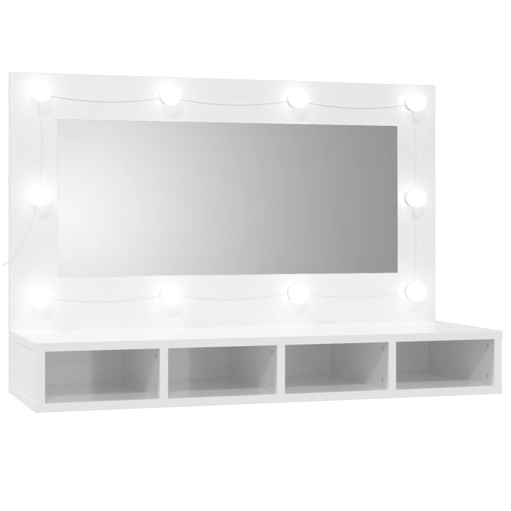 Spiegelkast met LED-verlichting 90x31,5x62 cm